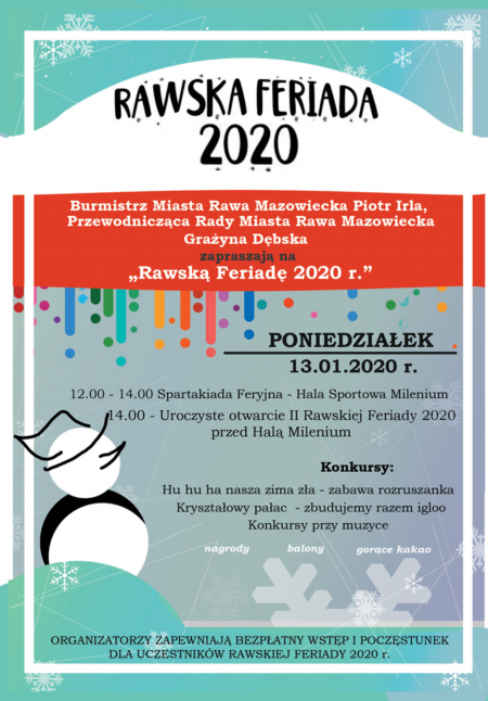 plakat Rawskiej Feriady 2020
