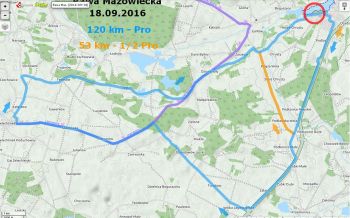 trasa wyścigu szosowego Kross Road Tour