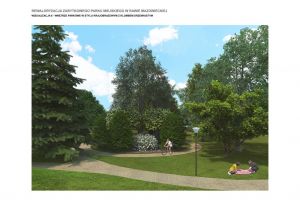 Park po rewaloryzacji - wizualizacja