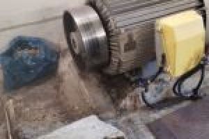 Element turbiny w kształcie walca przygotowany do montażu