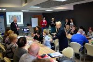 Powitanie przez Burmistrza uczestników Forum Ekonomii Społecznej