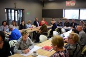 Uczestnicy w trakcie spotkania na Forum Ekonomii Społecznej