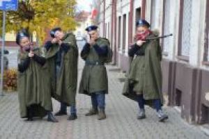 Patrol podczas gry jubileuszowej