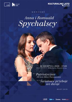 plakat koncertu Anny i Romualda Spychalskich, 16 sierpnia 2020 r.