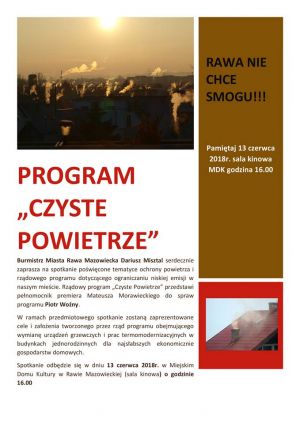 Plakat informujący o spotkaniu