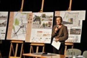 dr inż. arch. Ewa Brach z ARKON Atelier prezentuje zwycięską koncepcję