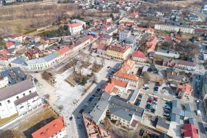 Pl. Piłsudskiego, widok z góry