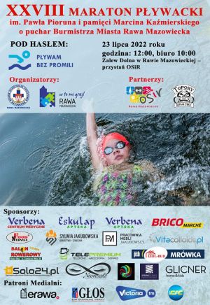 Plakat maraton pływacki