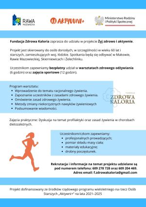 Informacje dot. zdrowego trybu życia