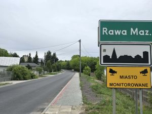 ul. Księże Domki przy wjeździe do miasta