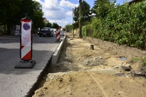 Prace przy chodniku - ul. Słowackiego