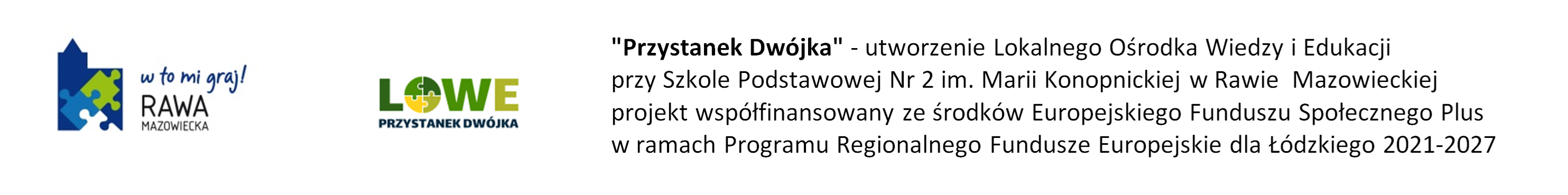 Logotypy LOWE i Miasta