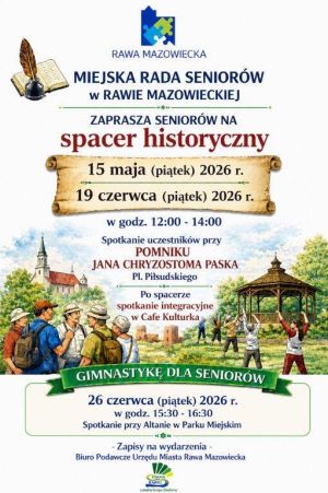 Plakat seniorzy ludzie