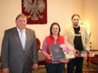 pani Wioletta Pawłowska odebrała nagrodę w imieniu pani Agnieszki Prokopczyk, fot. K. Gierach