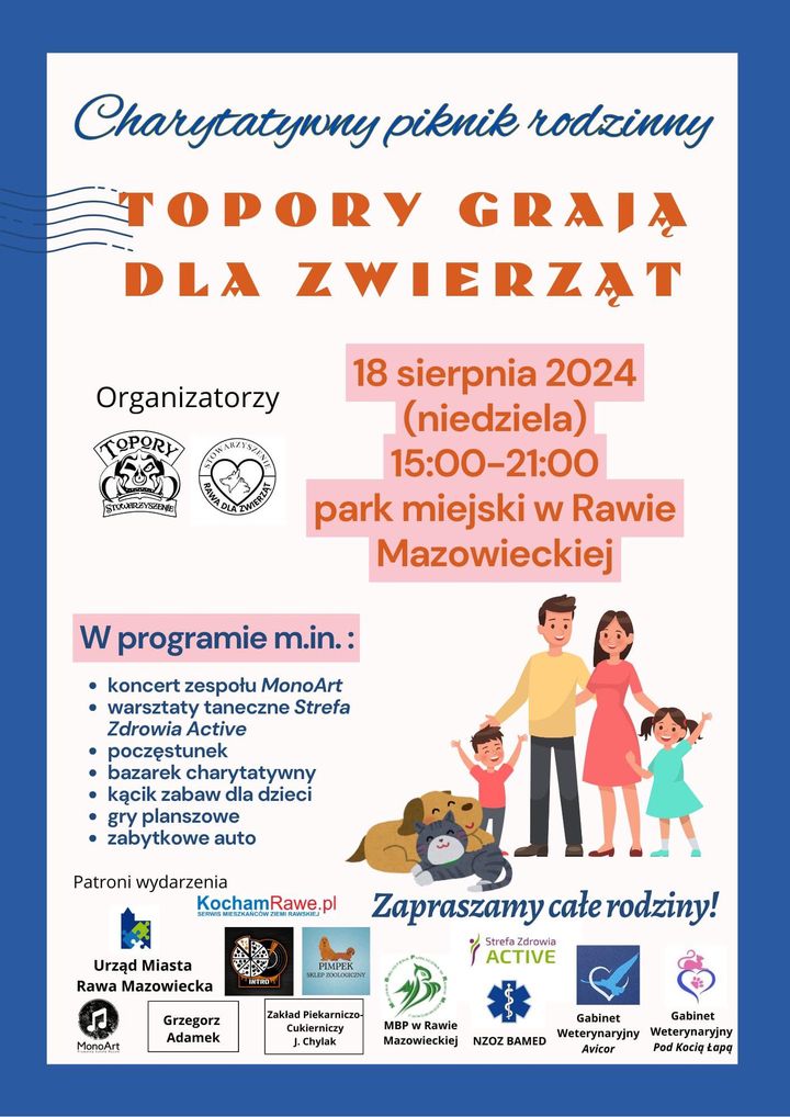 Topory Grają dla Zwierząt