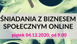 Śniadanie online dla organizacji pozarządowych – 4 grudnia