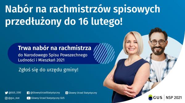 Wydłużony termin naboru na rachmistrzów spisowych