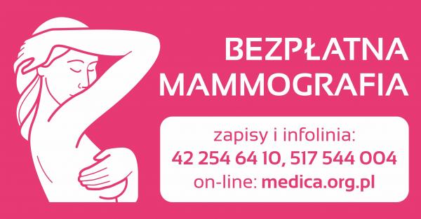 Bezpłatne badania mammograficzne