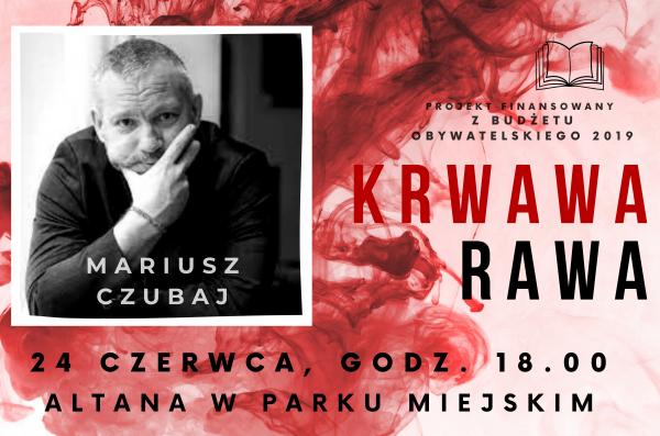 Spotkanie autorskie w parkowej altanie