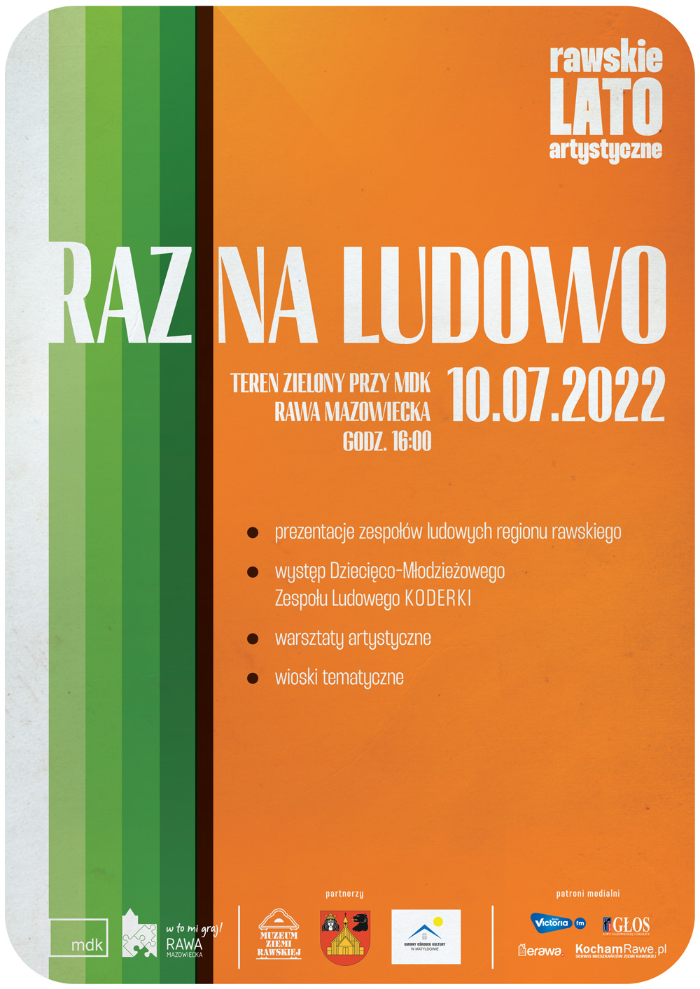 Plakat Raz na lodowo - Zabawa w rytmach folk