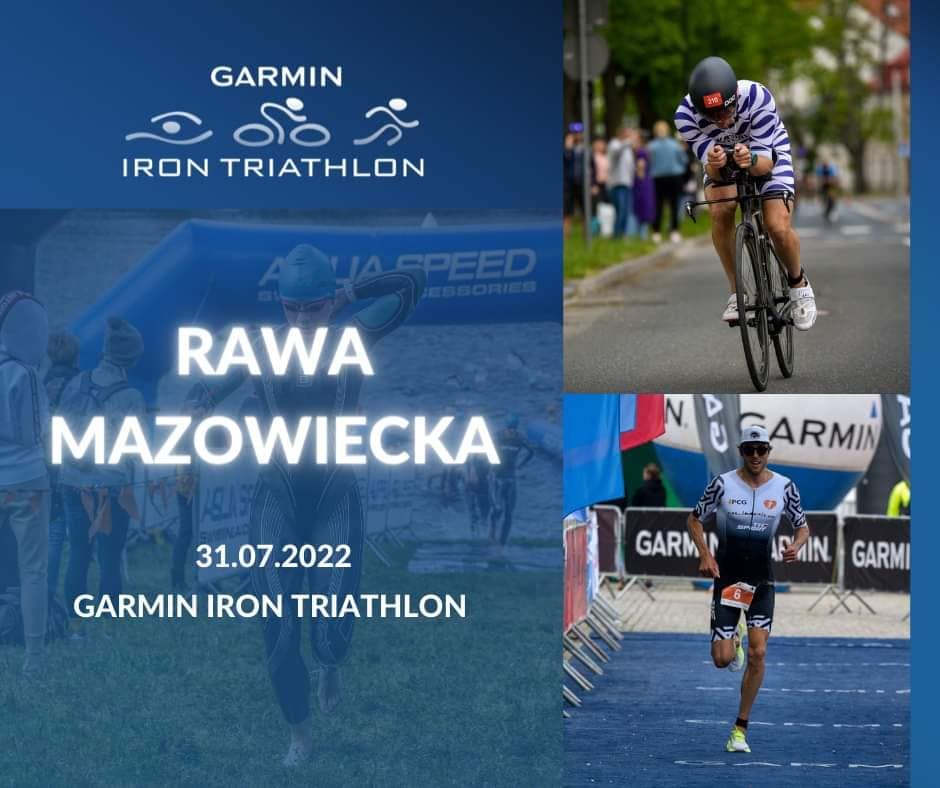 Plakat - Zaproszenie na zawody Triathlonowe w Rawie Mazowieckiej