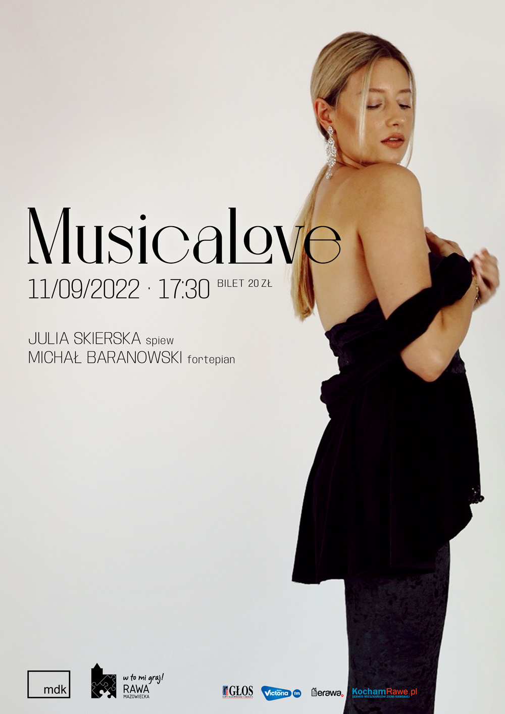 Plakat - zaproszenie na kocenrt w dniu 11 września 2022 r.