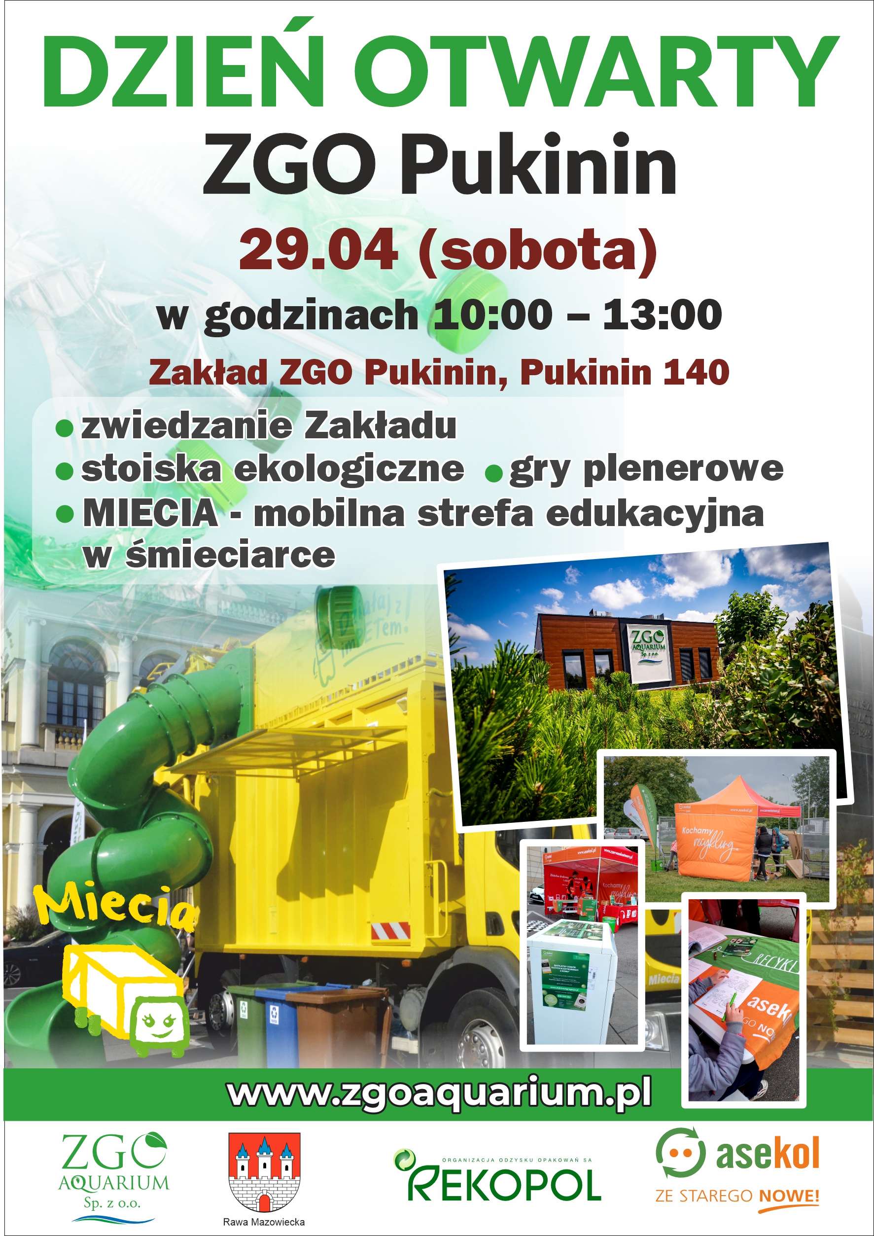 Zapraszamy na Dzień Otwarty Zakładu ZGO Pukinin!