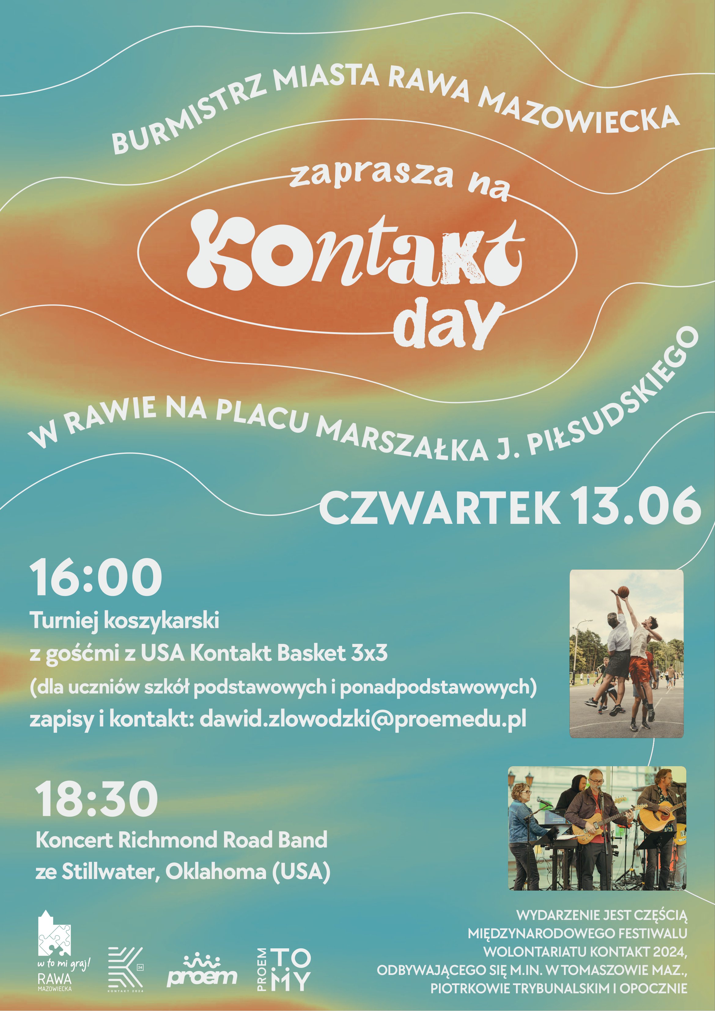 Kontakt Day: Turniej Koszykówki i Koncert w Rawie Mazowieckiej