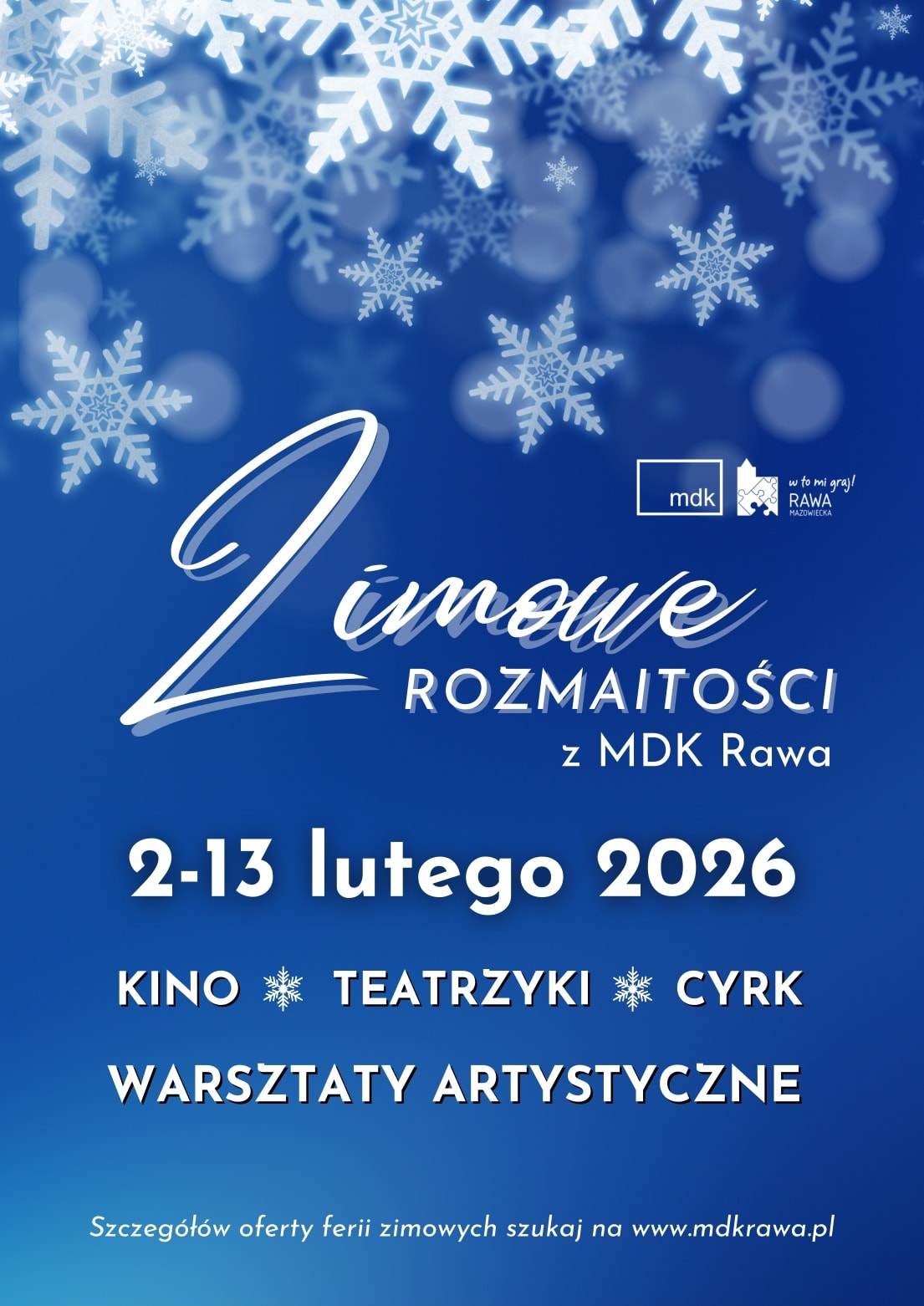 Program ferii zimowych w Rawie Mazowieckiej – Rawska Feriada 2026