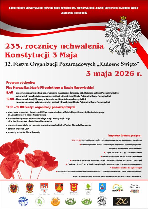 Obchody 235. Rocznicy uchwalenia Konstytucji 3 Maja oraz Festyn Organizacji Pozarządowych