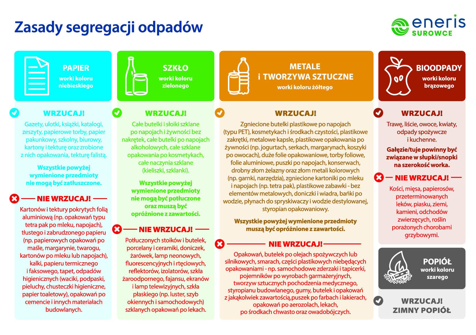 Harmonogram odbioru odpadów komunalnych od 1.05.2026 r. do 30.04.2027 r.